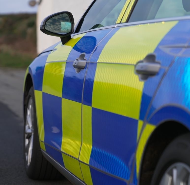 Photograph of a Roads Crime Unit car