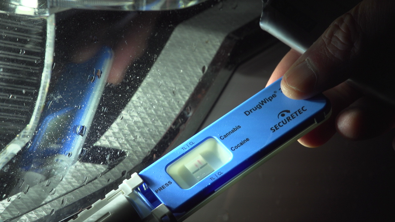 Photograph of a drug wipe