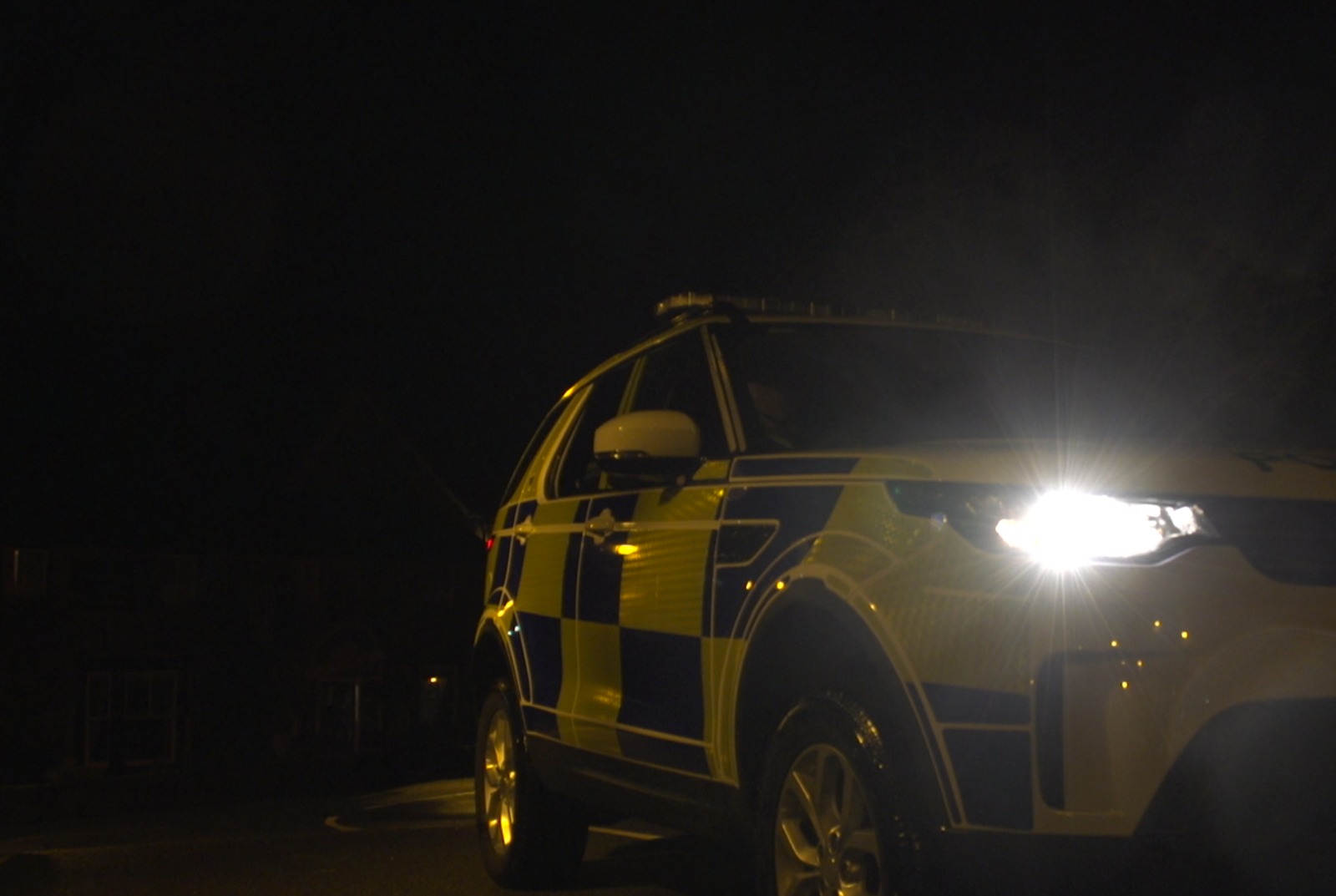 Photograph of a Police Land Rover