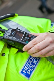 Photograph of a police radio