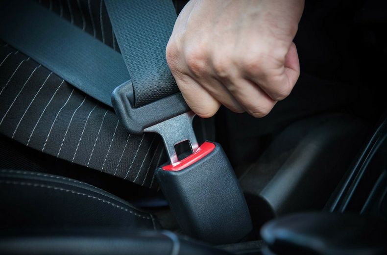 Photograph of a seatbelt