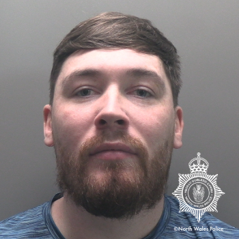 A North Wales Police ustody image of Dillon Eastaway. 