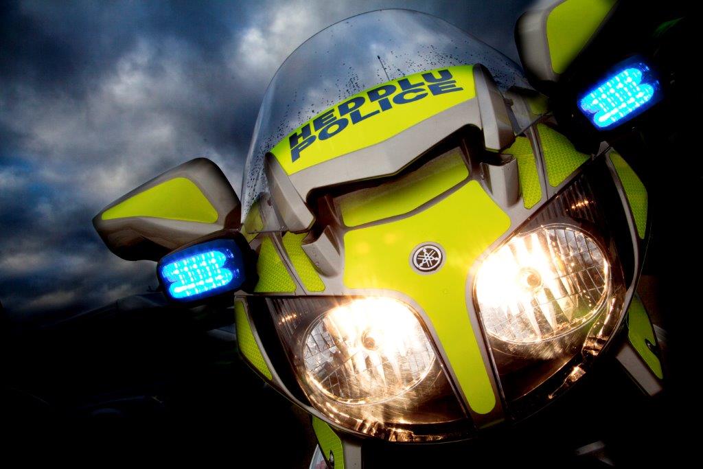 Photograph of a police bike