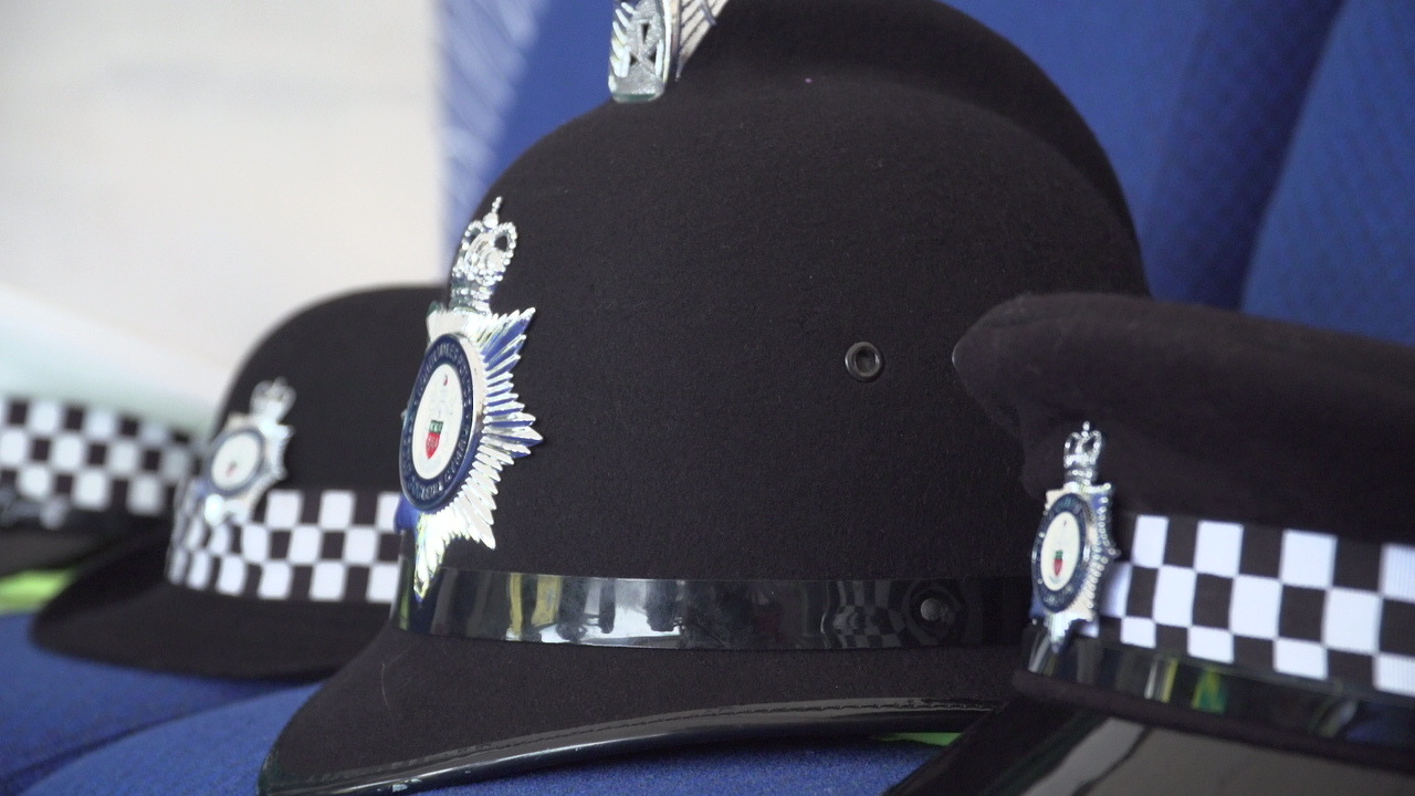Photograph of police hats
