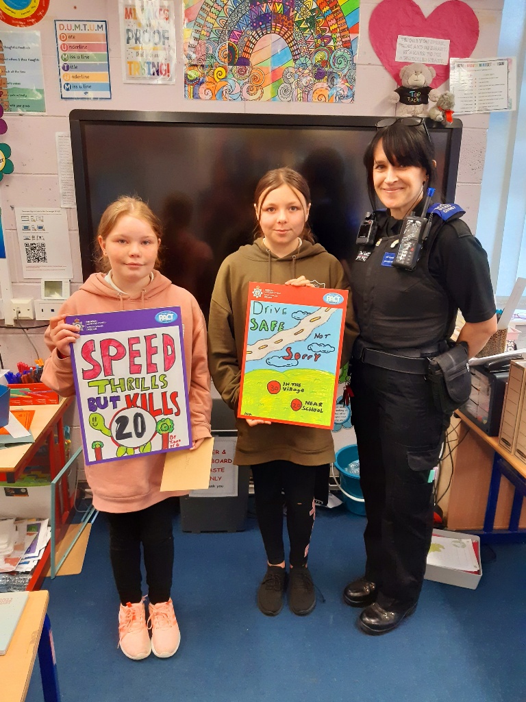 Local Children’s Poster Competition Helps to Raise Awareness Around Speeding