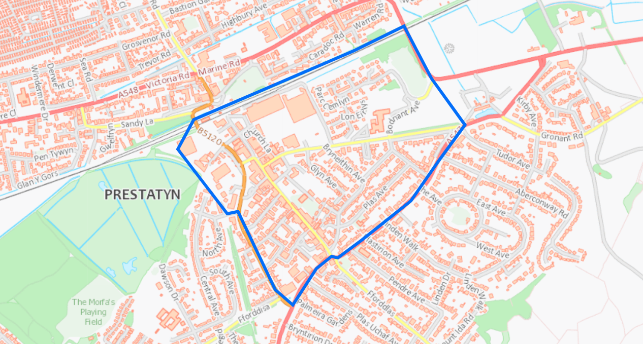 Map Prestatyn