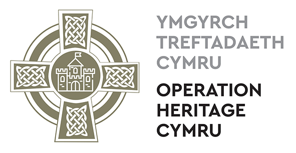 Photograph o the Op Heritage Cymru logo