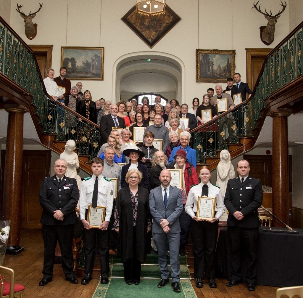 High Sheriff of Clwyd with award winners