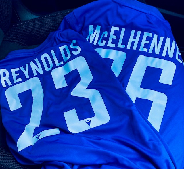 Rob and Ryan Football shirts