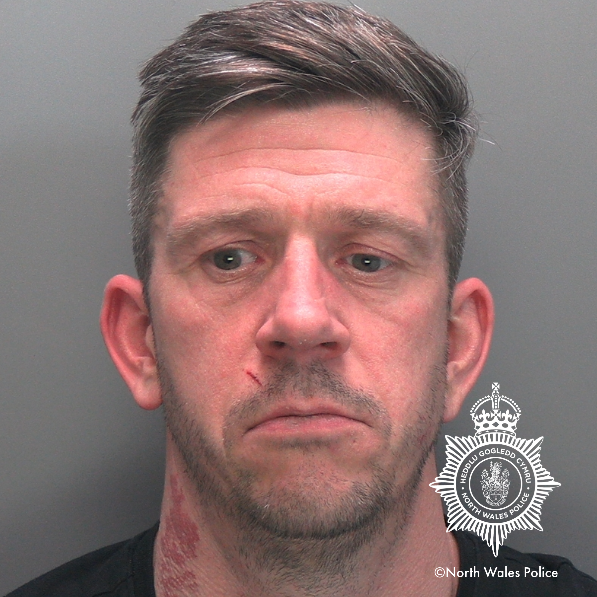 Custody image of Steven Boyd. Photo: North Wales Police