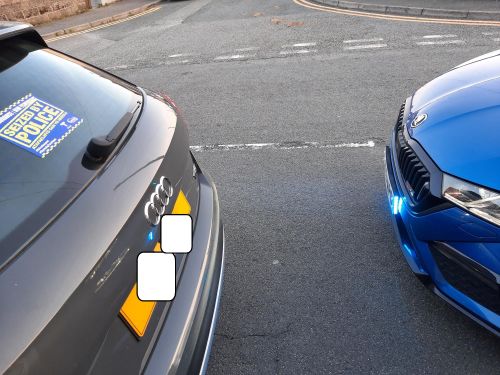 Photograph of a seized vehicle