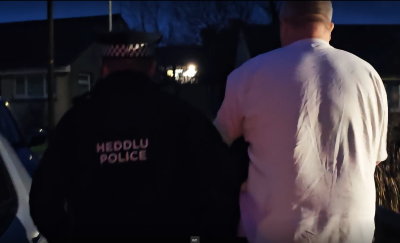 Man being arrested