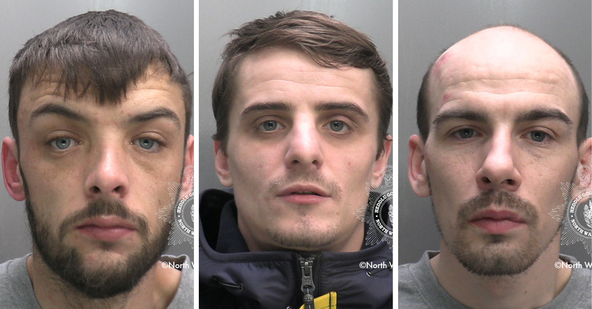 Aidan Quirk, Curtis Roberts and Daniel Doyle