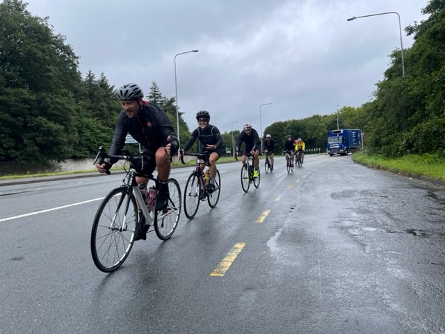 Photograph of the North Wales Chapter travelling to Aberystwyth