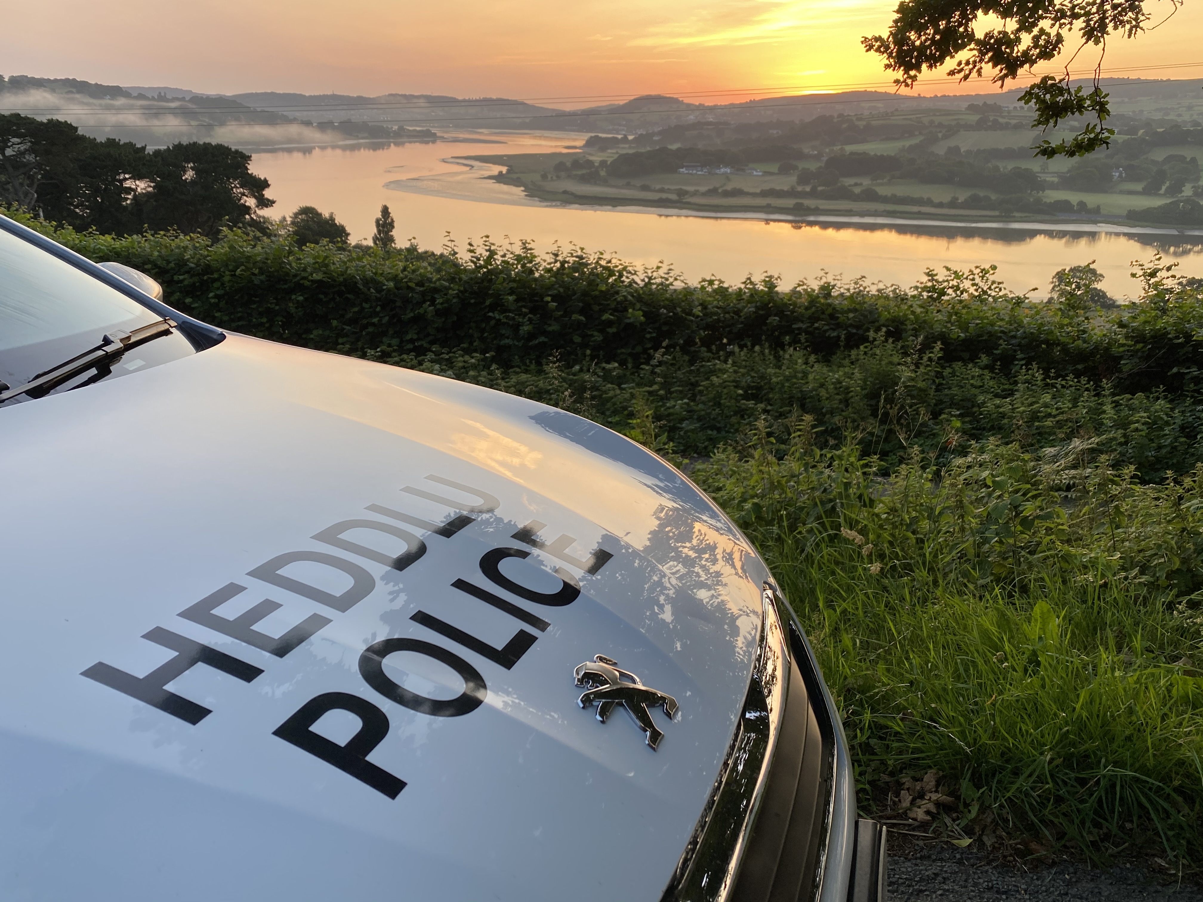 Photograph of a police car