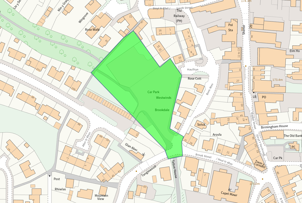 Map Bonc Wen car park