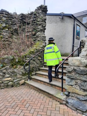 Sergeant Marshall on patrol