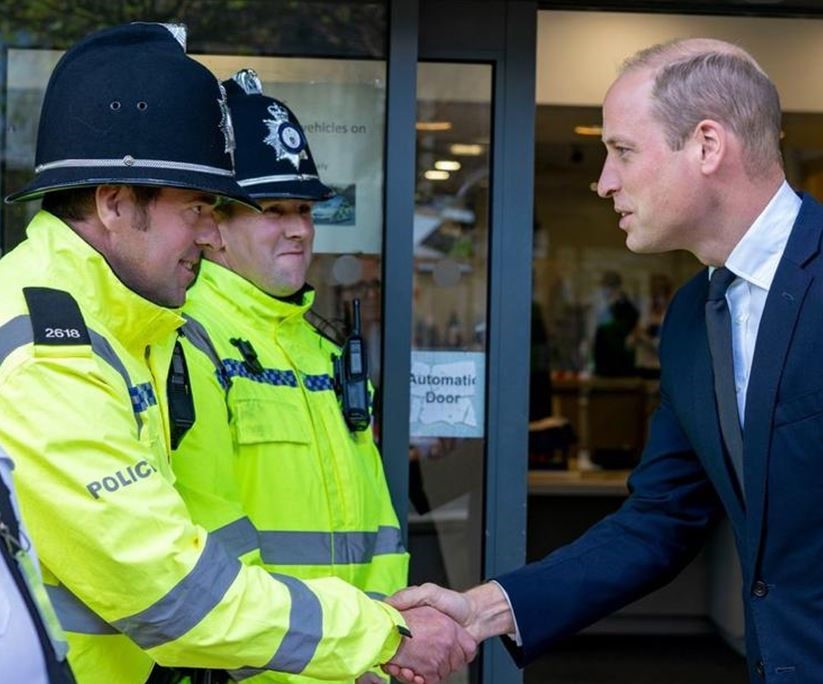 North Wales Officers meet the Price of Wales as they support Operation London Bridge in Scotland and London