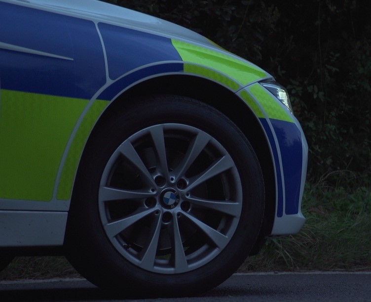 Photograph of a BMW wheel