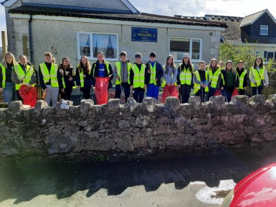 Moelfre Youth Club members