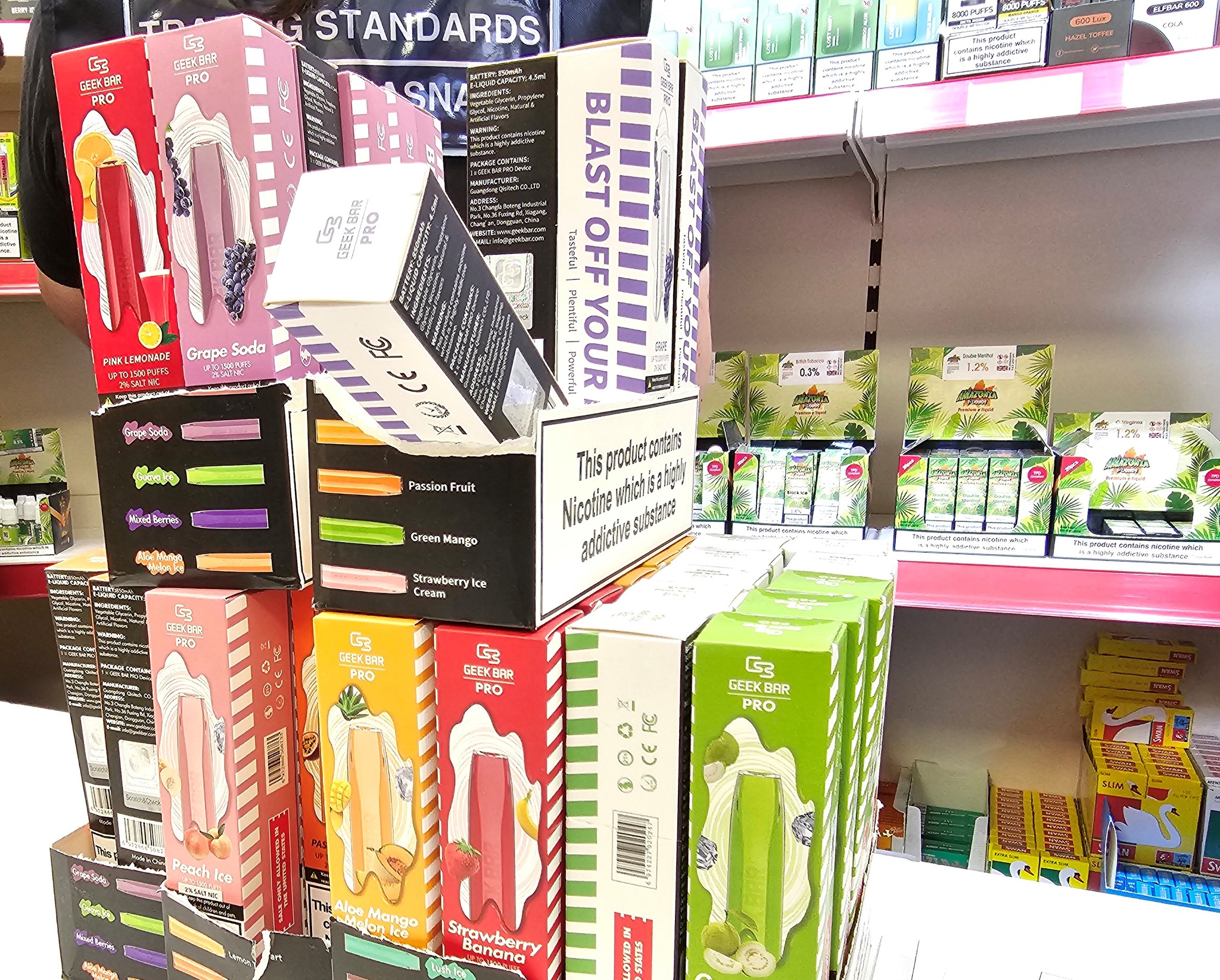Vapes seized during Op Cece